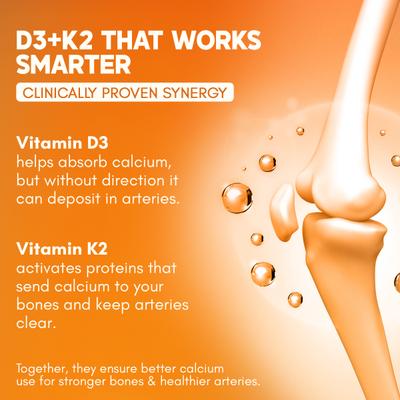 Rasayanam Vitamin D3 K2 (MK-7) Tablets 120's - Multi-Vitamins