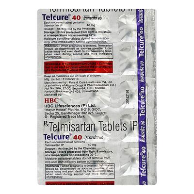 TELCURE 40 Tablet 15's - Hypertension-Ang