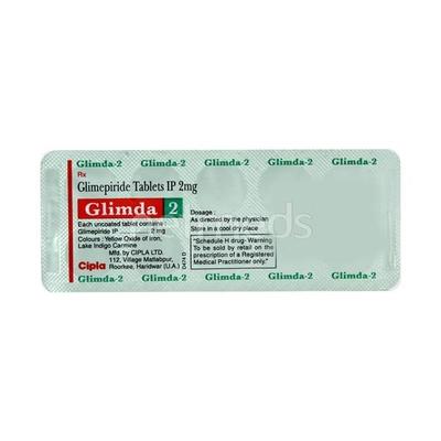 Glimda 2mg Tablet 10'S - Diabetes-Ant
