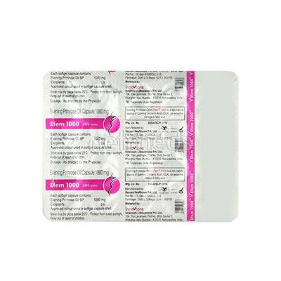 Efem 1000mg Capsule 10's - Supplements-Sup