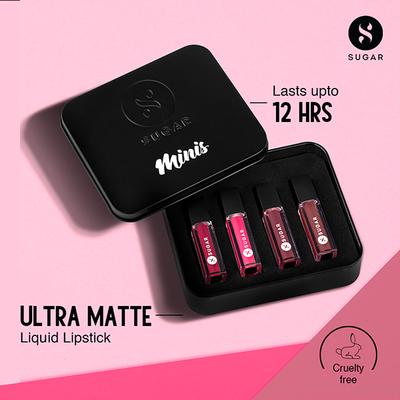 SUGAR Cosmetics Pink Paradise Mini Lipstick Set 01.01ml - Lipsticks