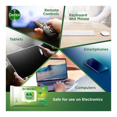 Dettol Multi-Use Skin & Surface Wipes - Original 40's - Facial Wipes & Tissues