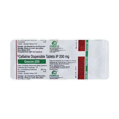 ONEXIM 200 Tablet 10's - Bacterial Infections-Cep
