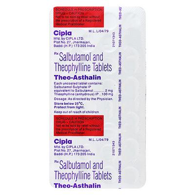 Theo Asthalin Tablet 30'S - Asthma/COPD-Ast