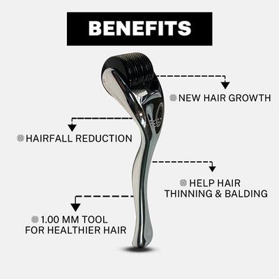 House of Beauty Derma Roller 1.00Mm For Home Use, Reduces Hairfall, Balding & Stretchmarks 1's - Derma Rollers