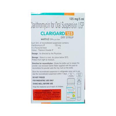 CLARIGARD BANANA FLAVOUR 125 Dry Syrup 1's - Bacterial Infections-Mac
