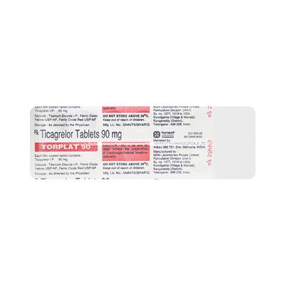TORPLAT 90mg Tablet 14's - Blood Clot-Ant