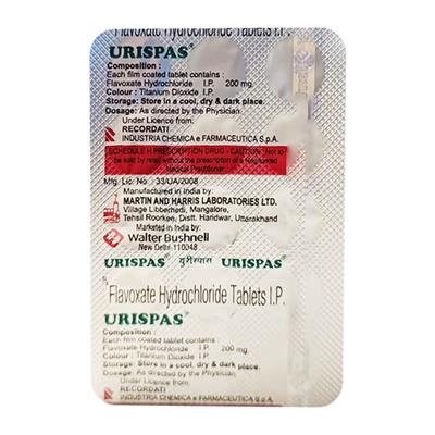 Urispas Tablet 15'S - Bladder And Prostate Disorders-Dru