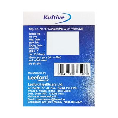 KUFTIVE RAPID RELIEF Tablet 10's - Cough And Cold-Cou