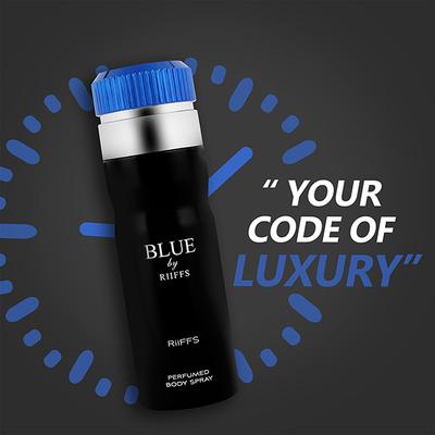 RiiFFS Blue by Riiffs Deodorant For men, Perfume Body Spray 200 ml - Men Deodorants/Roll-Ons