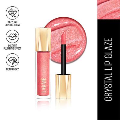 Lakme Glitterati Lip Glaze 201 Pink Champagne 5 ml - Lip Glosses