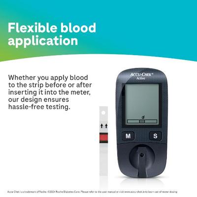 Accu-Chek Active Blood Glucose Test Strip 10's - Blood Glucose Monitors/Test Strips