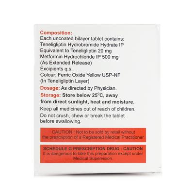 Zilenta M 20/500mg Tablet 10'S - Diabetes-Ant