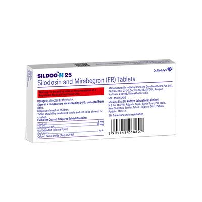 SILDOO M 25 Tablet 10's - Bladder And Prostate Disorders-Dru