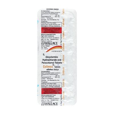 Colimex Tablet 10'S - Muscle Spasm-Ant