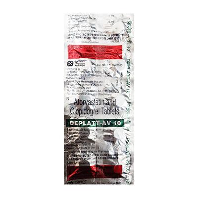 DEPLATT AV 10 Tablet 10's - Blood Clot-Ant