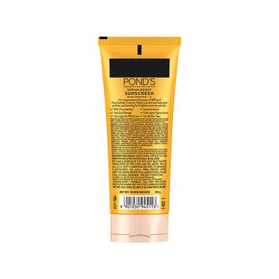 Ponds Serum Boost Sunscreen SPF 55 PA++ UVA UVB Niacinamide - C Lightweight Cream 100gm - Body Sunscreen