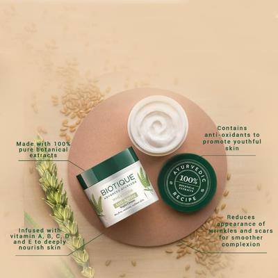 Biotique Wheatgerm Anti-Ageing Night Cream 50gm - Face Creams