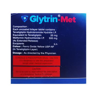 Glytrin Met Tablet 10'S - Diabetes-Ant