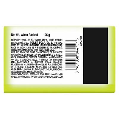 Liril Lime & Tea Tree Oil Soap- For All Skin Types 125 gm - Soaps