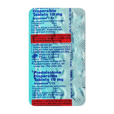 Wysolone DT 10mg Tablet 15'S - Hormonal Therapy-Cor