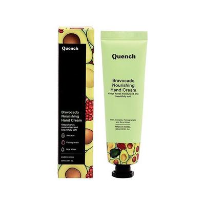 Quench Botanics Avocado Korean Hand Cream with Pomegranate & Shea Butter (Fruity Scent) 30 ml - Hand Creams