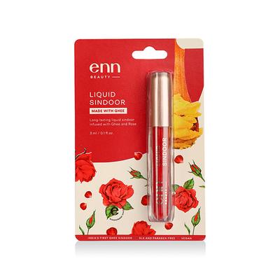 ENN Long Lasting and Waterproof Liquid Sindoor - Red 3 ml - Sindoor