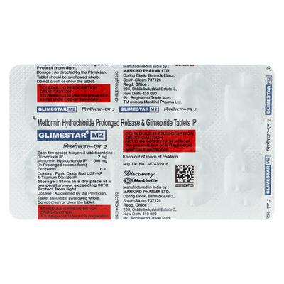 Glimestar M2 Tablet 10'S - Diabetes-Ant