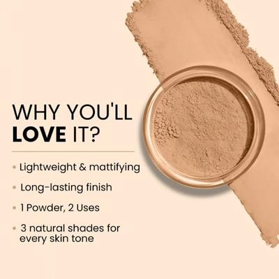 Lakme Xtraordin-Airy Baking Powder 10 Ivory 8gm - Loose Powder
