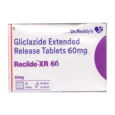 RECLIDE XR 60 Tablet 15's - Diabetes-Ant