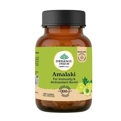 Organic India Amalaki Veg Capsules 60's - Herbal Dietary Supplement