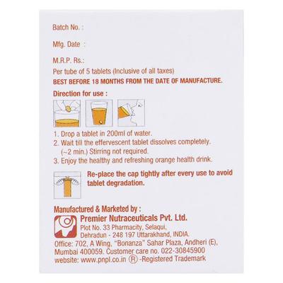 Prorac C 1000 Sugar Free Effervescent Tablet 5's - Supplements-Vic