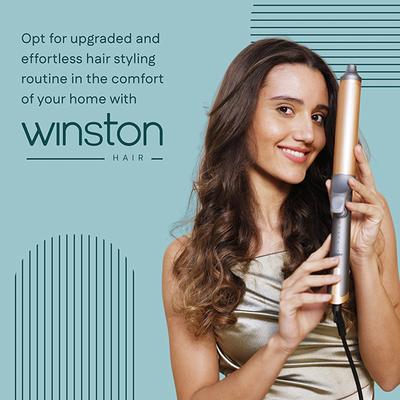 Winston Hair Curler Tong with Adjustable Heat Setting with Ceramic Coating Plate 500 gm - Multi-Stylers