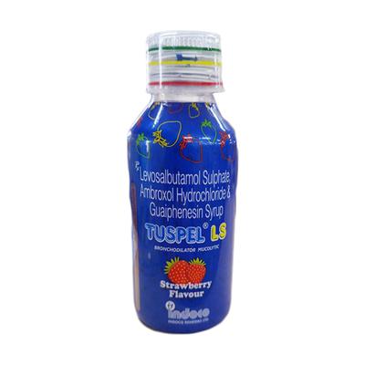 Tuspel LS Strawberry Flavour Syrup 100ml - Cough And Cold-Cou