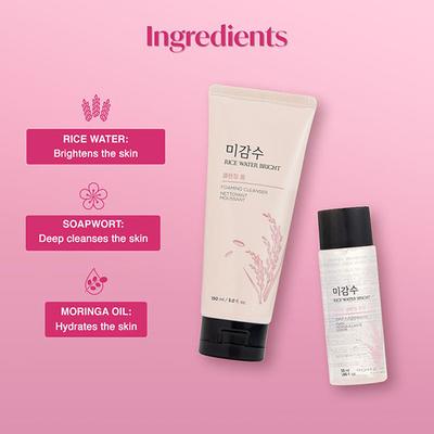 The Face Shop Rice Water Bright Trial Kit 155 ml - Makeup Kits & Sets