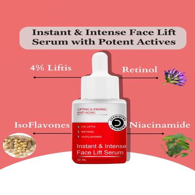 Dermistry Anti Aging Lifting And Firming Instant And Intense Face Mask 50 ml + Lifting And Firming Anti Aging Instant And Intense Face Lift Serum 30 ml - Face Serum