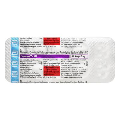 Supermet AM Tablet 10'S - Hypertension-Bet