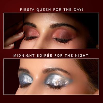 Pilgrim Eyeshadow Fiesta Queen 12-in-1 Highly Pigmented Shades For The Ultimate Glam 24 gm - Eyeshadow, Bases & Primers