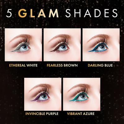 Lakme Glitterati Shine Eyeliner Ethereal White 4.5 ml - Eyeliners