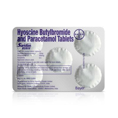Saridon Woman Tablet 5's - Pain Relief Supplement