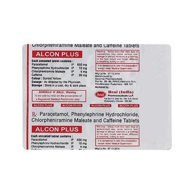 Alcon Plus Tablet 10'S - Allergies-Ant