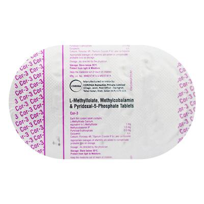 COR 3 Tablet 15'S - Supplements-Vam