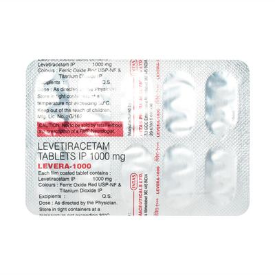 Levera 1000 Tablet 10 'S - Epilepsy/Convulsion-Ant