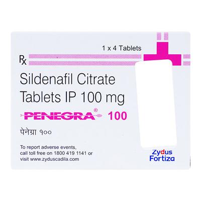 Penegra 100mg Tablet 4'S - Impotence/Erectile Dysfunction (Ed)