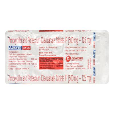 Augpen 625 Bid Tablet 10'S - Bacterial Infections-Pen