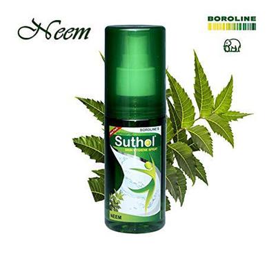 Boroline's Suthol Active Antiseptic body hygiene Spray - Neem 100 ml - Wound/Burns