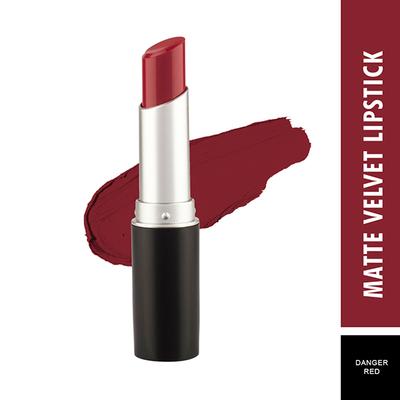 Swiss Beauty Smooth Velvet Matte Lipstick - (Danger Red) 3.2 gm - Lipsticks