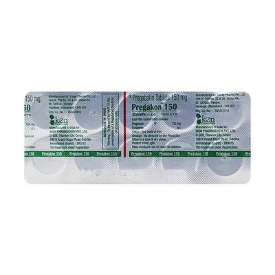 PREGAKON 150 Tablet 10's - Neuropathic Pain-Dru