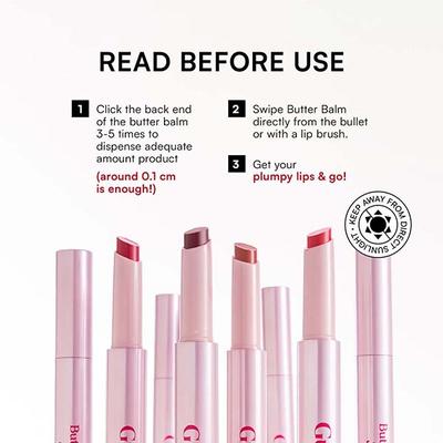 Gush Beauty Hybrid Gloss Butter Balm Stick - Smooch 1.7 gm - Lip Glosses