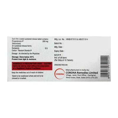 C HOP 200 SR Tablet 10's (N) - Hormonal Therapy-Oes